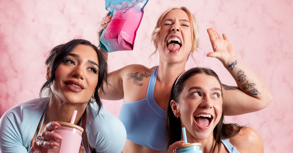 BTS Cotton Candy Clear Whey Photoshoot