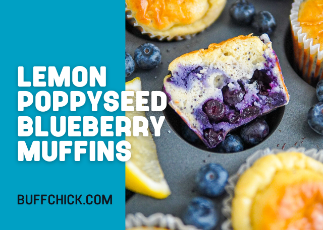 Lemon Poppyseed Blueberry Muffins