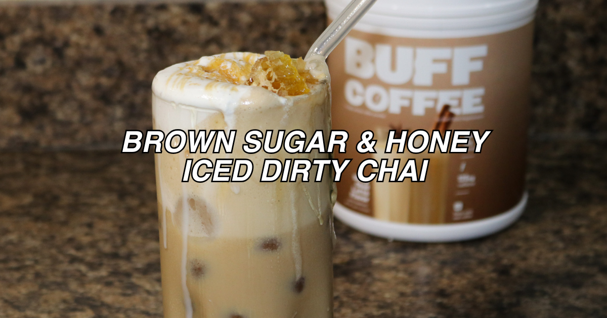Brown Sugar and Honey Iced Dirty Chai