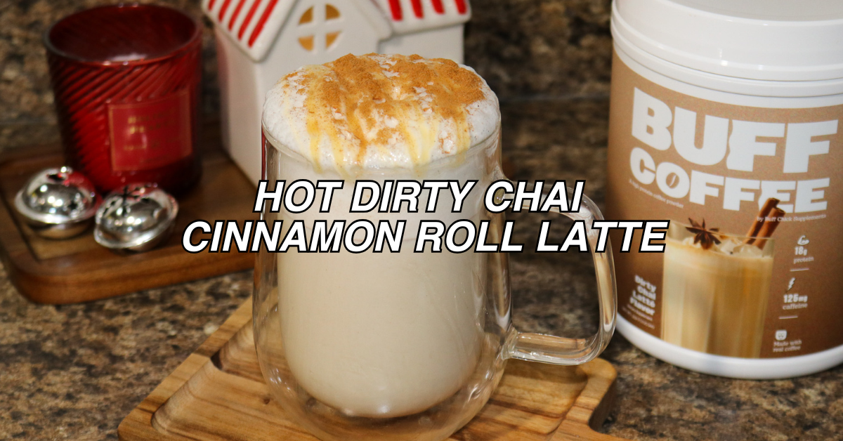 Hot Dirty Chai Cinnamon Roll Latte