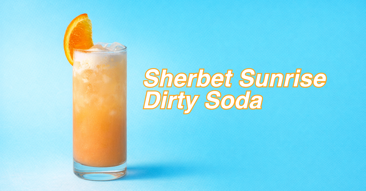 Sherbet Sunrise Protein Cold Foam Dirty Soda