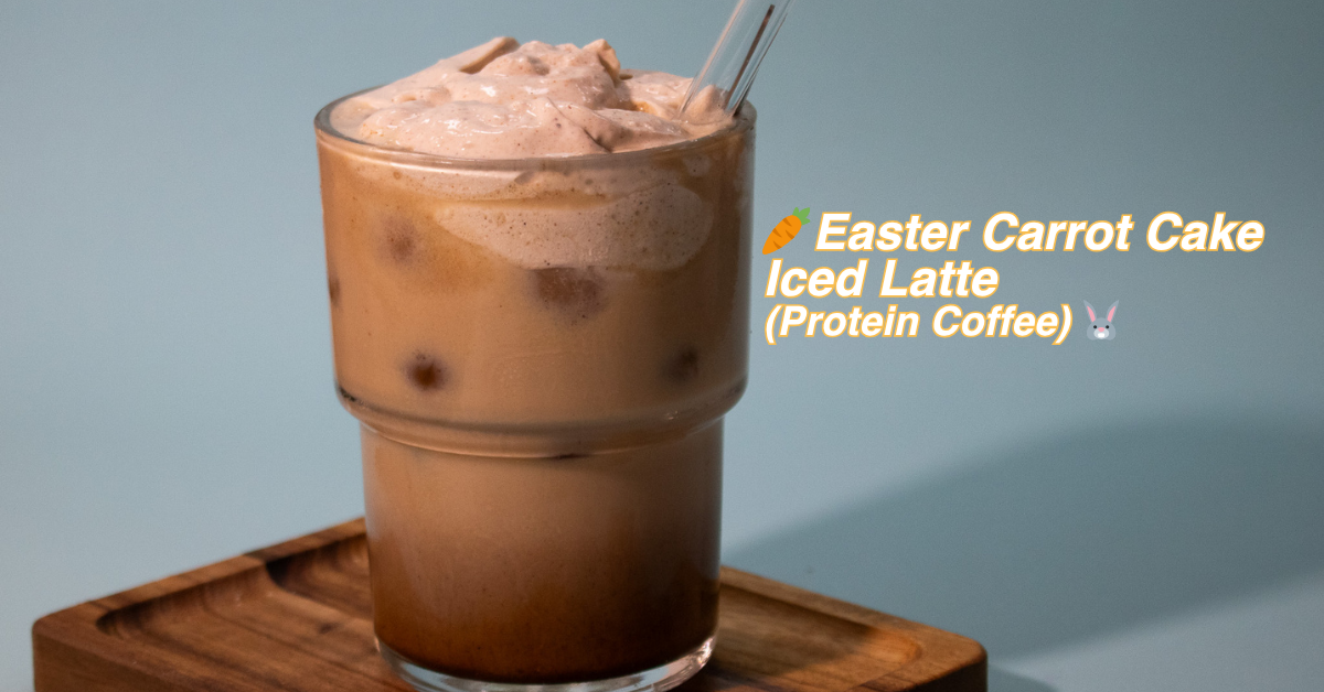 Easter Carrot Cake Iced Latte (Protein Coffee)