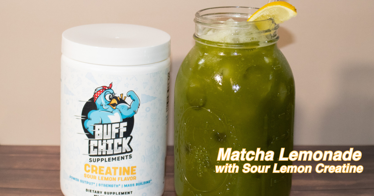 Matcha Lemonade with Creatine