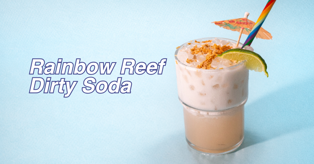 Rainbow Reef Dirty Soda (High Protein Dirty Soda Recipe)