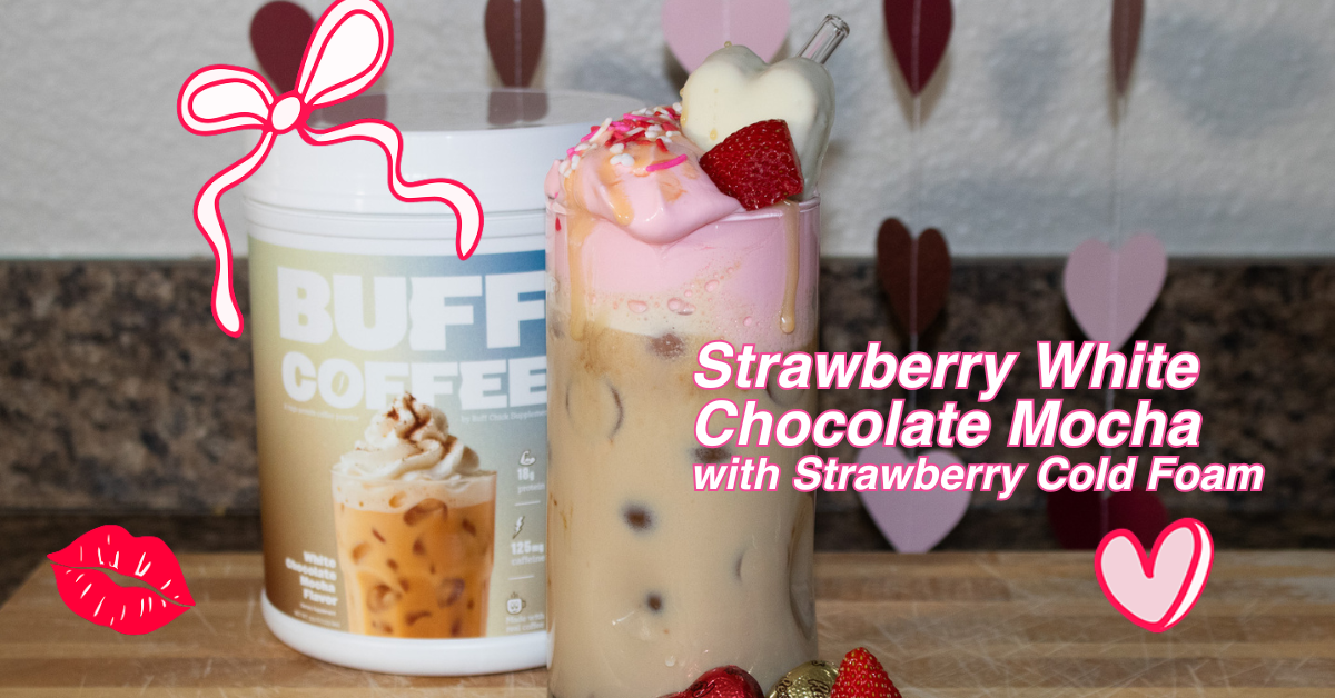 Strawberry White Chocolate Mocha with Strawberry Cold Foam